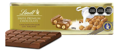 Lindt Chocolate Con Avellanas 3 Barras De 300 G En Caja