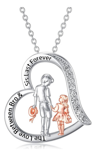 Aoboco Regalos Para Hermanas De Hermano De Plata De Ley, Reg