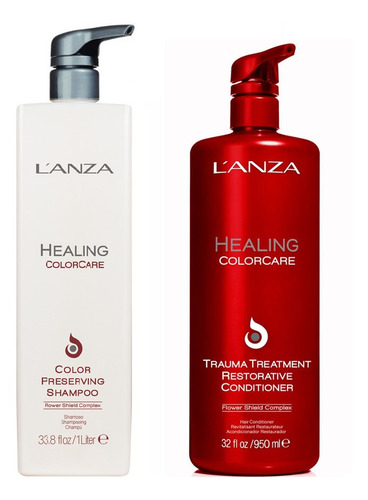 Colorcare Shampoo Litro, Cond Trauma Restorative Lanza 950ml