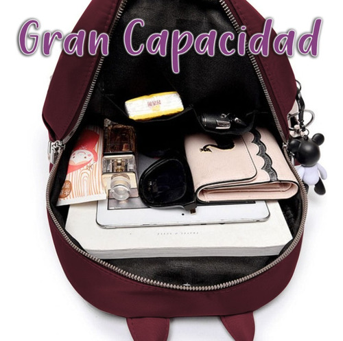 Bolsa Mujer Mochila Impermeable Cierre Antirrobo A2502 Sig