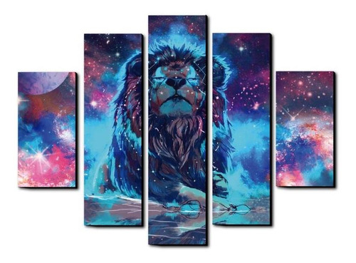 Cuadro Space Lion 100 Cm X 70 Cm 5 Pz