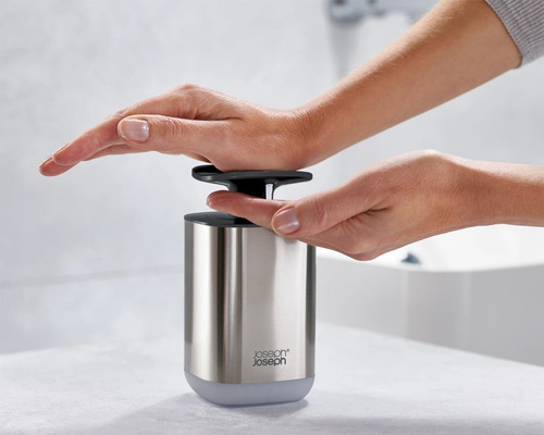 Dispenser Jabón Para Baño Joseph Joseph Bomba Presto Steel