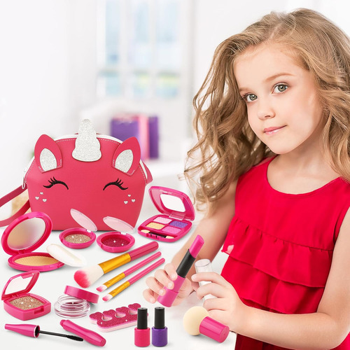 Kit De Maquillaje De Simulación Para Niñas, Juego De Maquill