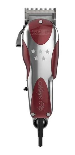 Imagem 1 de 4 de Cortador de cabelo Wahl Professional 5 Star Magic Clip 8451  prata e vermelho 127V