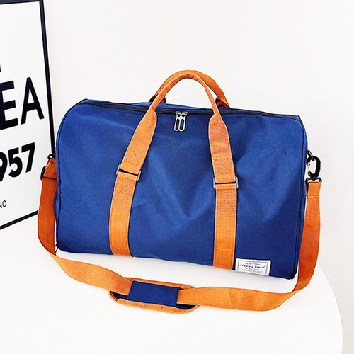 Maletas Deportivas Gimnasio Viaje Hombre Y Mujer Color Azul Diseño De La Tela Liso