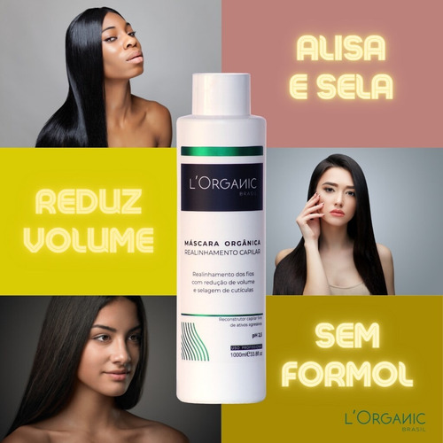 Imagem 4 de 6 de Escova Progressiva Sem Formol Orgânica Antifrizz L'organic