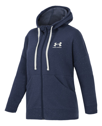 Chamarra Under Armour Fitness Rival Fleece Mujer Azul