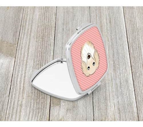 Espejo Compacto Decorativo De Viaje Para Maquillaje Con Dise
