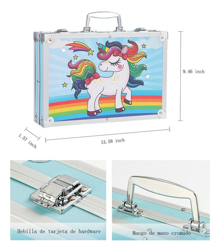 Komita® Kit De Dibujo Plumones Set De Arte Profesional De Dibujo Colores Marcadores Lápices 145pcs Aplicable A Técnico Para Principiantes, Artistas, Niñas Y Niños