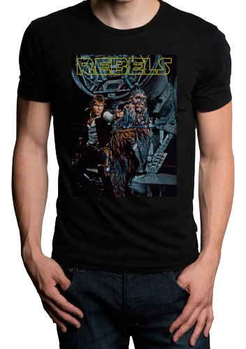 Pxld Rebels Dudes - Playera, Chewbacca, Han Solo -