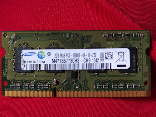 Memorias Sodimm 2gb Ddr3 1333 Pc3-10600s Notebook