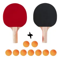 Comprar Juego Mesa 2 Paletas Raquetas Tenis Ping Pong + 9 Pelotas