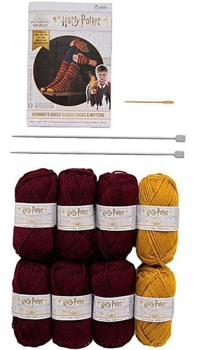 Imagen 3 de 5 de Harry Potter Kit Haz Tus Guantes Y Calcetines Gryffindor