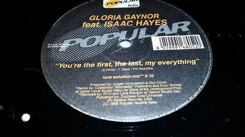 Gloria Gaynor Isaac Hayes Youre The First The Last My Everyt