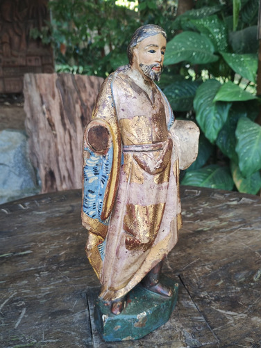 Antiga Imagem Sacra Barroca São José De Botas - R 10465 (Usado)