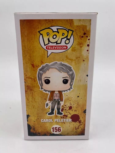 Figura #156 De The Walking Dead Funko Pop Carol En La Caja (Usado)
