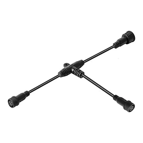 Conector Plstico En T Ip65, 4 Pines, 5pcs, 1 Macho 2 Hembras