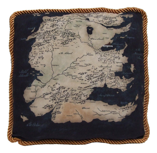 Game Of Thrones Westeros Mapa Throw Pillow, South Map