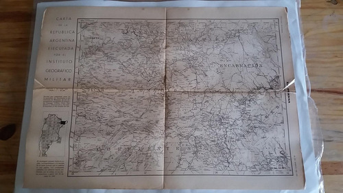 Mapa Inst.geog.militar Diario La Prensa 30 Marzo 1933