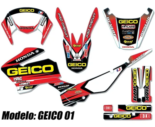 comprar Kit De Calcos - Gráfica Honda Xr 125 Mate Grueso Env. Gratis