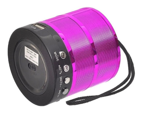 Caixa de som Grasep D-BH887 portátil com bluetooth roxo