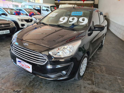 Imagem 2 de 9 de Ford Ka Sedan Preto 2020 Completo Sem Entrada