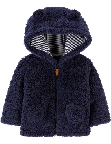 Campera De Sherpa Con Capucha De Orejitas Diseño Oso Carters