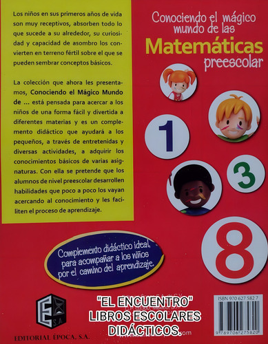 Preescolar/ Matemáticas Y Escritura/ 2x1/ Didácticos.