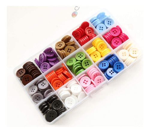 Ganssia Botones De Color Beige De 5/8 Pulgadas (15mm) Par...