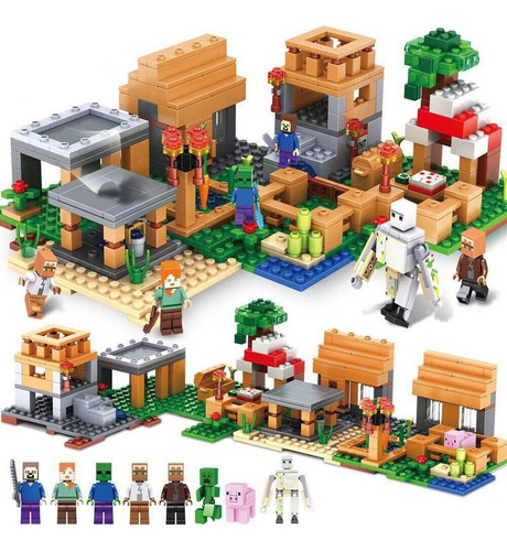 5 Muñecas Minecraft 6 En 1 De 00lego Garden City