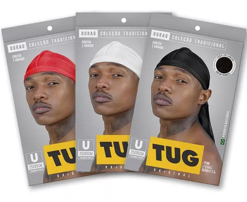 Bandana Durag Preta Tug Touca 360waves Dureg Hiphop Rapper