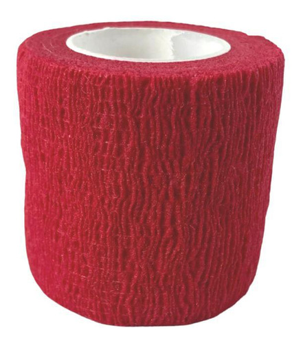 Bandagem Elástica Adesiva Flexível 5cm Vermelha Hppner