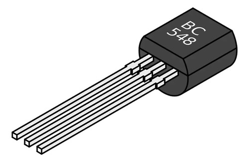 Transistor Bipolar Bc548 Npn 30v 100mah 10 Pz Mv Electronica