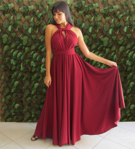 vestido infinity marsala