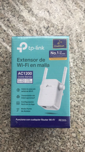 Repetidor Wifi Ac1200 2.4ghz Y 5ghz 2 Antenas Re305