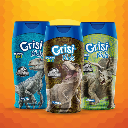 Shampoo Grisi Kids 3 En 1 Jurassic World 300ml
