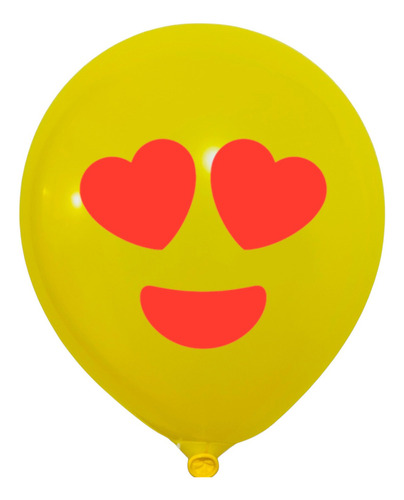 50 Globos De Latex Caritas Emoticon Tamaño 9 Amarillos Amarillo Caritas