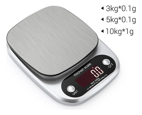 // Báscula De Cocina Digital Portátil De 5 Kg X 0,1 G