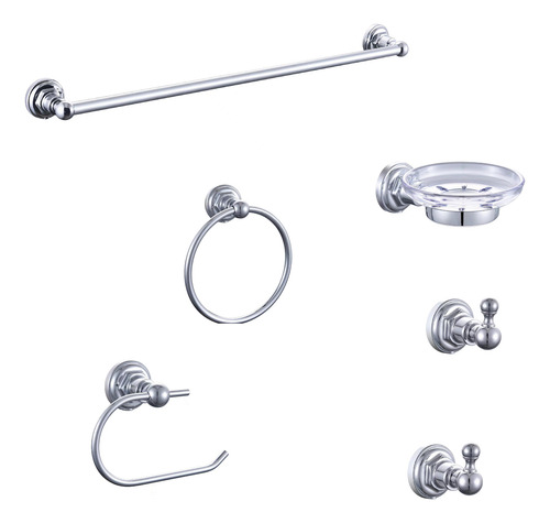 Kit De Accesorios Renoir Piazza 6 Piezas 73429 Cromo
