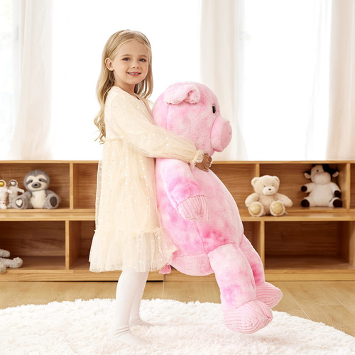 Peluche Earthsound Con Forma De Cerdo Gigante, 75 Cm De Altu