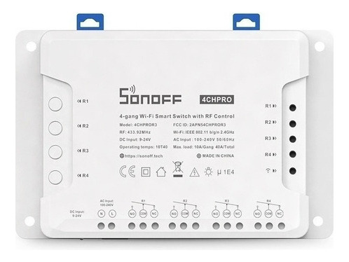 . .sonoff Interruptor Inteligente 4ch Pro R3 Wifi E Rf