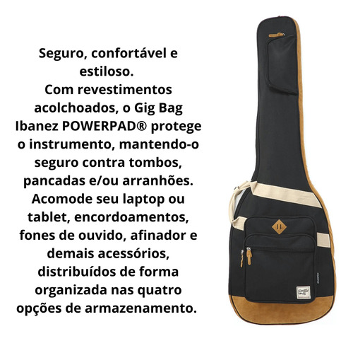 Capa Para Baixo Elétrico Ibanez Ibb541 Series Powerpad