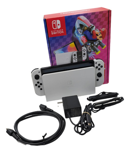 Nintendo Switch Oled Blanco 64gb Excelente Negro (Usado)