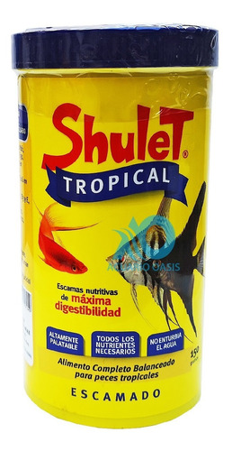 Alimento Shulet Tropical 150g - P/ Peces Tropicales -escamas