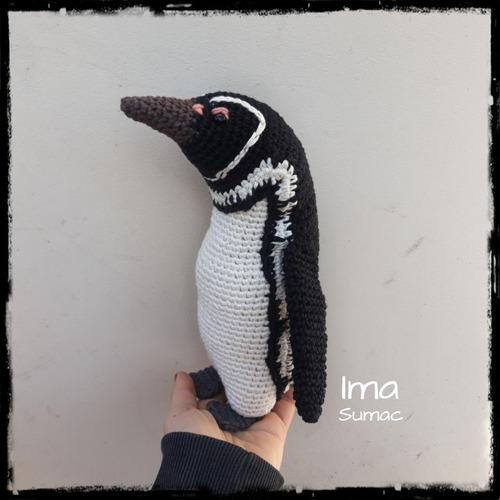 Pingüino De Magallanes Amigurumi Crochet Artesanal