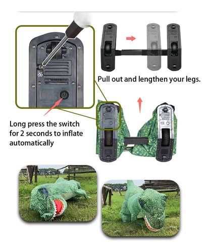 Coche De Dinosaurio Inflable, Dinosaurios, Animales, Juguete