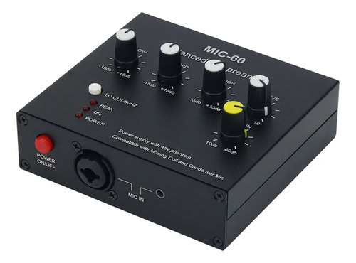 Mic-60, Ecualizador De 3 Bandas, Preamplificador De Micrófon