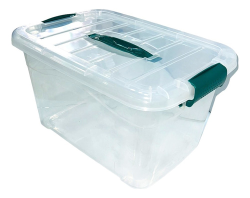 Caja Plástica Tupper Multihogar Tapa Click De 5.5 Litros