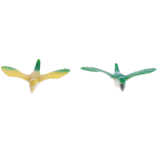 Imagen 3 de 6 de 12 Unids Juguetes De Estatua De Pájaros De Vuelo De