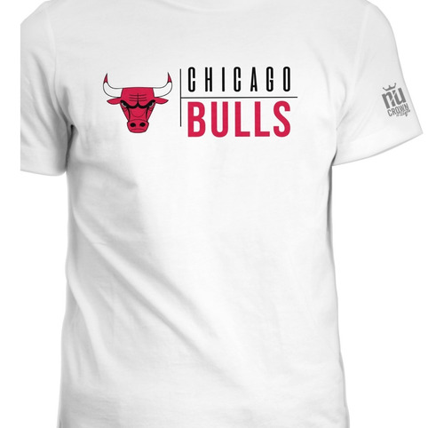 Camiseta Estampada Chicago Bulls Basket Hombre Básquet Ink